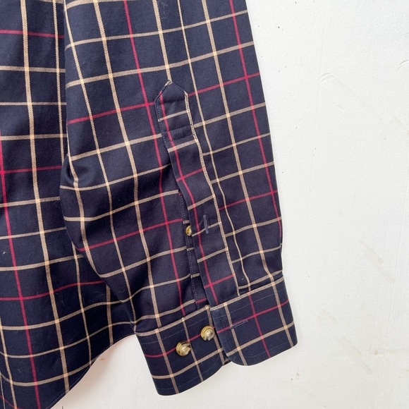Brooks Brothers 346 Cotton Non-Iron Polo Button Down Collar Windowpane Shirt - Picture 5 of 6